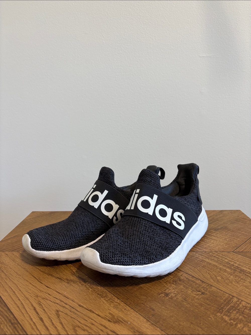 adidas Women’s Black and White Slip-On Sneakers Size 6